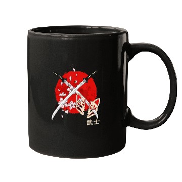 Discover Ancient Japanese Cherry Blossom Samurai Katana Swo Mugs
