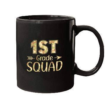 Discover 1st Grade Squad Teacher & Student Camo Back To Mugs