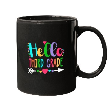 Discover Hello Third Grade Heart Teacher Student Back To Mugs