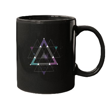 Discover Edm Techno Geometric Space Dance Rave Music Festiv Mugs