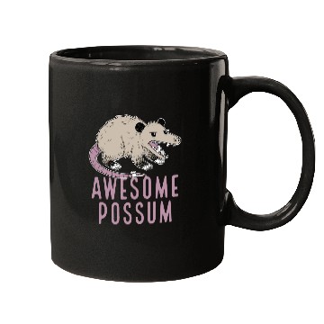 Discover Awesome Possum Funny Design Trash Lover Mugs