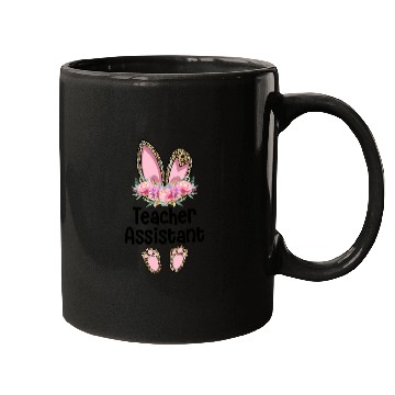 Discover Easter Bunny Ear Teacher Leopard Teacher Assistant Mugs