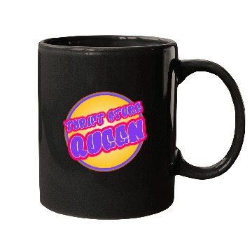Discover Thrift Store Queen purple yellow Mugs