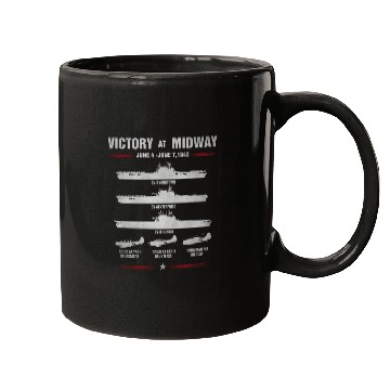 Discover Victory At Midway Battel World War 2 Mugs