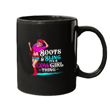 Discover Cow Boots And Bling It'S Cow Things Western Cory Mugs