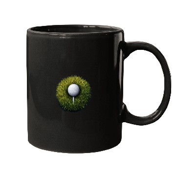 Discover Golf Ball Green Grass Golfer Golf Player Golfing Mugs