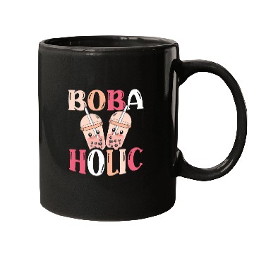 Discover Bobaholic Bubble Tea Lover Boba Tea Drinker Korean Mugs