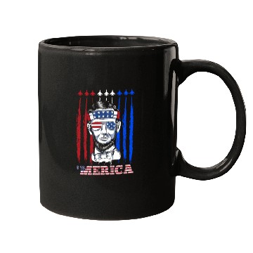 Discover Merica Lincoln Independence Day Party Patriots Mugs