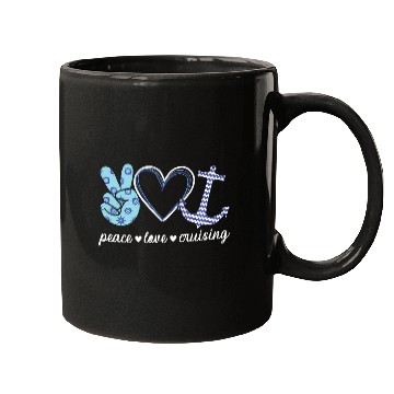 Discover Peace Love And Cruising Ocean Vacation Cruise Ship Mugs