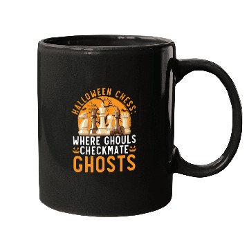 Discover Chess Halloween Trick Or Treat Chess Board Game Mugs