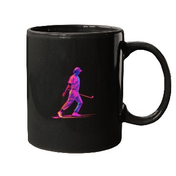 Discover Golfer Golf Player Golfing 80s 90s Retro Mugs