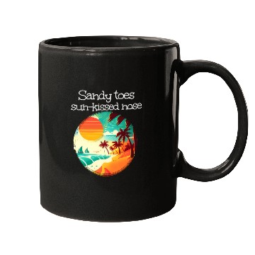 Discover Walking At Sea With Sandy Toes And Sun Kissed Nose Mugs