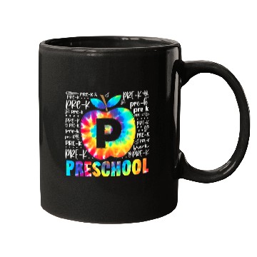 Discover Team Preschool Typography Tie Dye Back To School Mugs