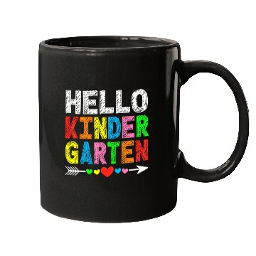 Discover Hello Kindergarten Teacher & Student Kinder Back Mugs