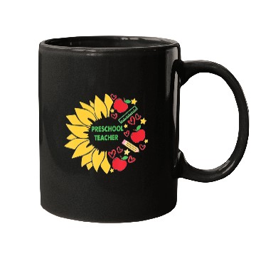 Discover Preschool Teacher Sunflower Back To School Mugs