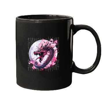 Discover Japanese Dragon Retro Asian Oriental Dragon Cool Mugs