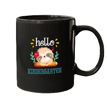Discover Hello Kindergarten Back To School Cute Sloth Mugs
