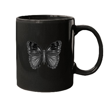 Discover black fantasy butterfly with highlights Mugs