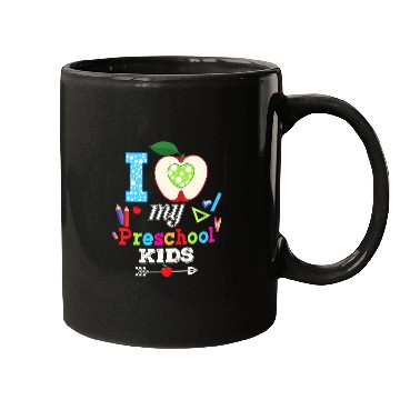 Discover I Love My Preschool Teacher Kid Back To School Mugs
