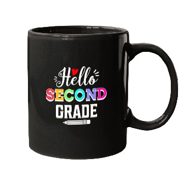 Discover Hello Second Grade Teacher Student 2nd Grade Back Mugs