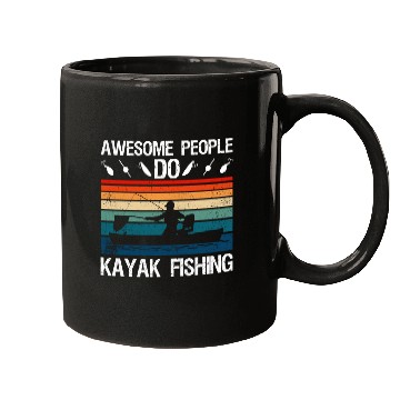 Discover Awesome People Do Kayak Fishing Mugs