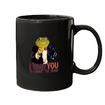 Discover I Want You to commit tax fraud frog Mugs
