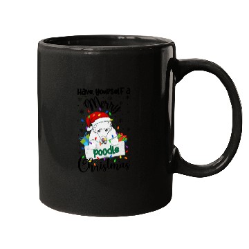 Discover Merry Poodle Poodle Xmas Py Mugs