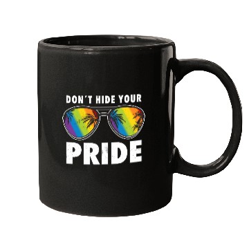 Discover Pride LGBTQ Don´t Hide Your Pride Rainbow Mugs