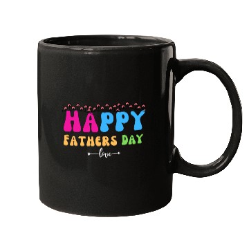 Discover Happy Fathers Day i love you dad Heart Daddy funny Mugs