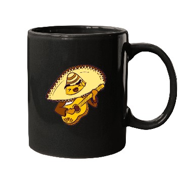 Discover Mexican hat with guitar character Mugs