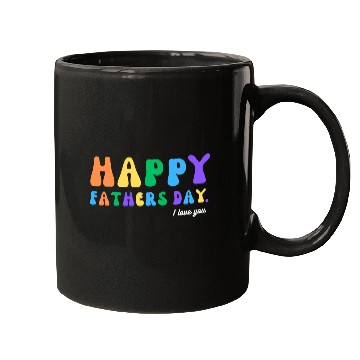 Discover Happy Fathers Day i love you dad Heart Daddy funny Mugs