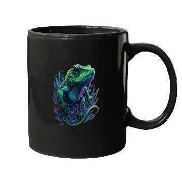 Discover Neon Lizard Colourful Mugs