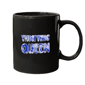 Discover Thrifting Queen blue camo Mugs