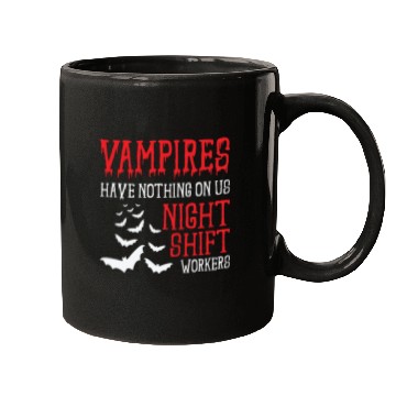 Discover Night Shift Worker Graveyard Duty Mugs
