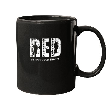 Discover Red Friday Wear Red On Friday Remember Everyone Mugs