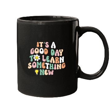 Discover It's A Good Day To Learn Something New Retro Back Mugs