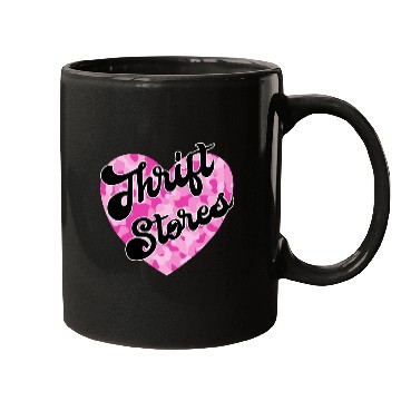 Discover Thrift Stores pink camo heart Mugs