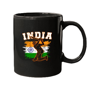 Discover India Flag Indian Cricket Jersey Fans Player Coach Mugs