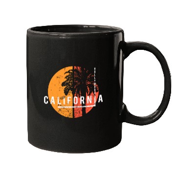 Discover Hollywood California Cool Palm Tree Native Mugs