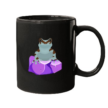 Discover Frog Crystal Amethyst Gemstone For Toad Owners Mugs