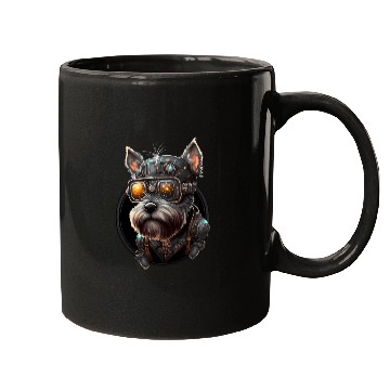 Discover Steampunk Miniature Schnauzer Mugs