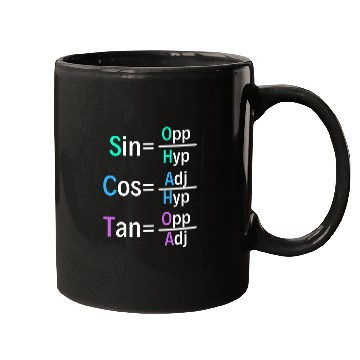 Discover Math Teacher Trigonometry Soh Cah Toa Geometry Mugs