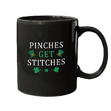 Discover St Patrick'S Dayches Get Stitches Shamrock Mugs