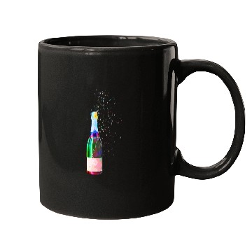 Discover Champagne Bottle Sparks Mugs