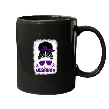 Discover Afro Epilepsy Warrior For Black Epilepsy Awareness Mugs