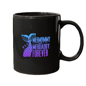 Discover Mermommy and Merdaddy Forever Fantasy Fish Tail Mugs