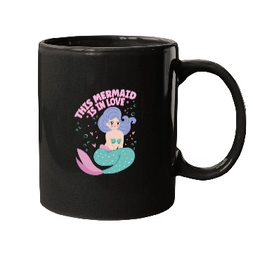 Discover This Mermaid Is In love Folklore Fantasy Fish Mugs