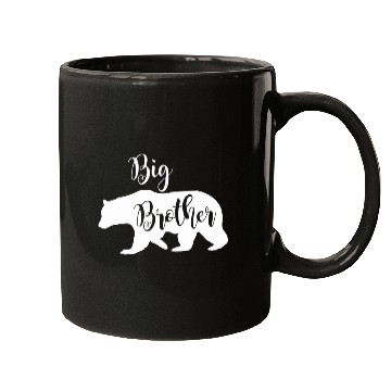 Discover Big Brother Bear Design in White Fun Sibling Gift Mugs