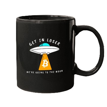 Discover GET IN LOSER- GOING TO THE MOON - BITCOIN Mugs