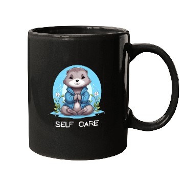 Discover Yoga Meditation Jump-start your zen Otter Mugs